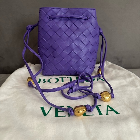 NWT Bottega Veneta Mini Intrecciato Shoulder Bag - Picture 11 of 11